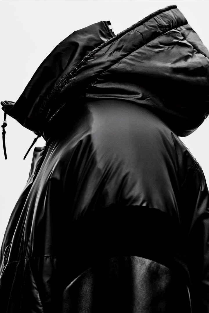 UNDERCOVER 30th Anniv. Leather Sleeve Down Jacket Details