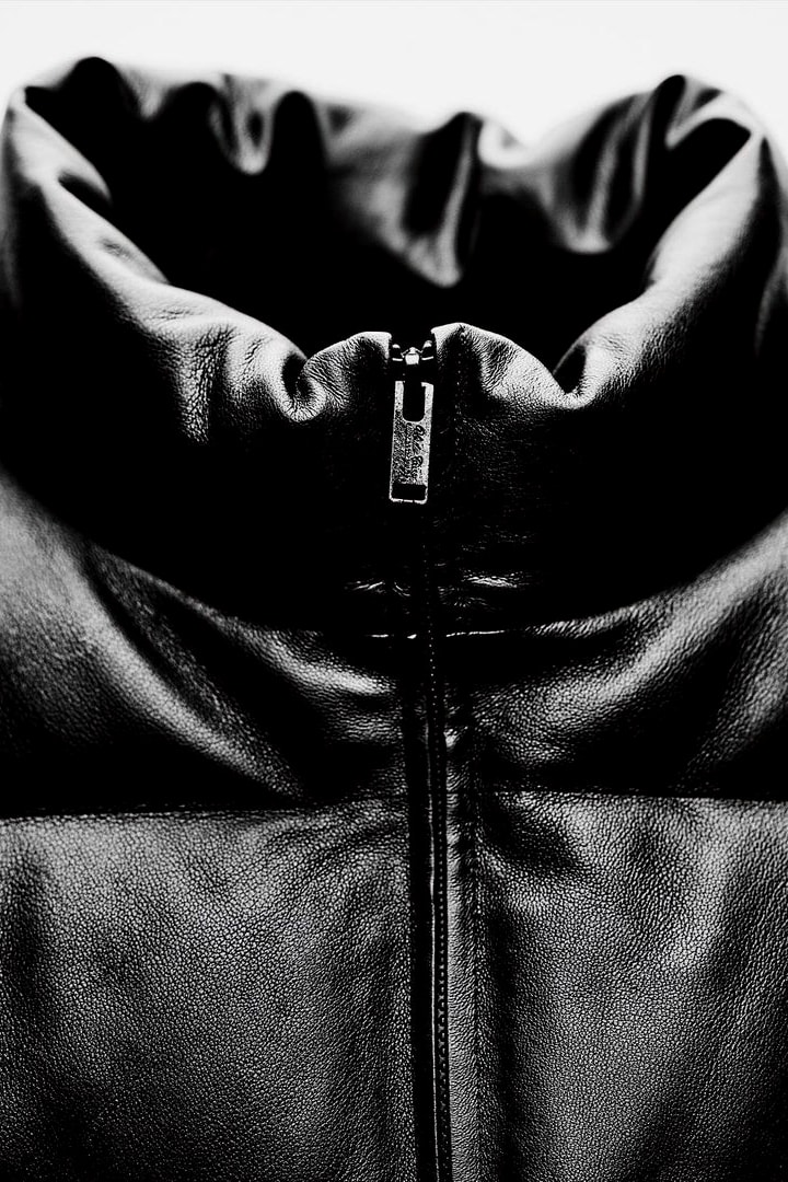 UNDERCOVER 30th Anniv. Leather Sleeve Down Jacket Details | Hypebeast