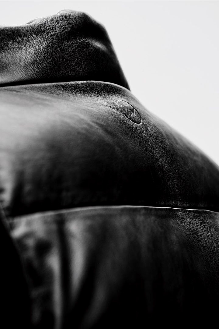 UNDERCOVER 30th Anniv. Leather Sleeve Down Jacket Details | Hypebeast