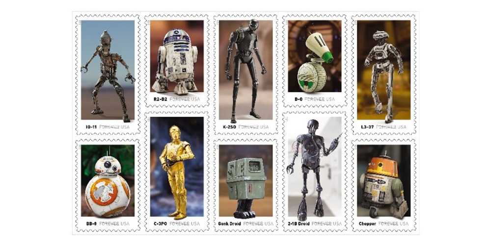Почтовая служба США выпускает памятные марки со «Звездными войнами»