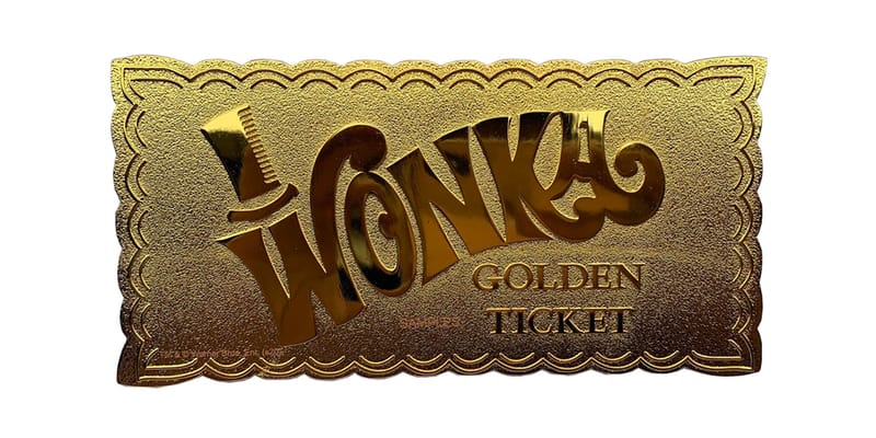 50th-Anniversary Willy Wonka 24k Gold Winning Ticket Replica 50th-Anniversary Willy Wonka 24k Gold Winning Ticket Replica