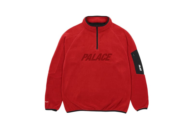 Palace half clearance zip hoodie