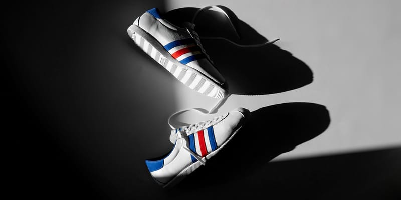 Adidas red blue white stripe online