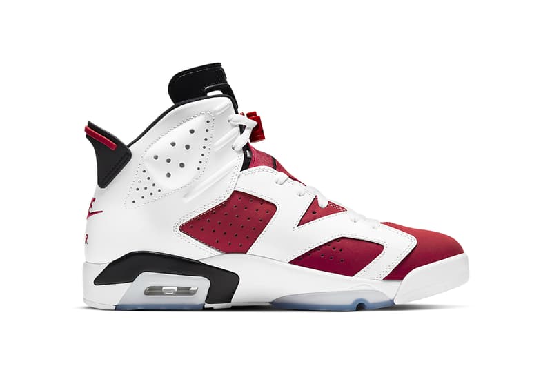 jordan 6 carmine clothing