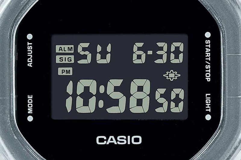 Casio dw 5600 transparent best sale