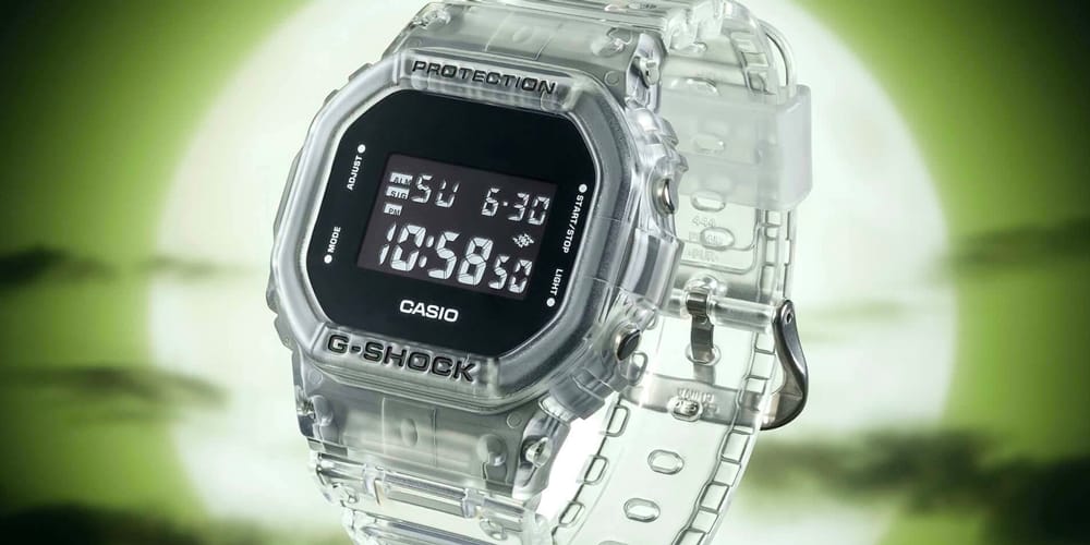 Casio G-Shock DW-5600 SKE-7JF Transparent Release | HYPEBEAST