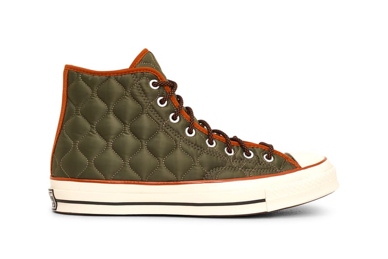 Grey quilted clearance converse