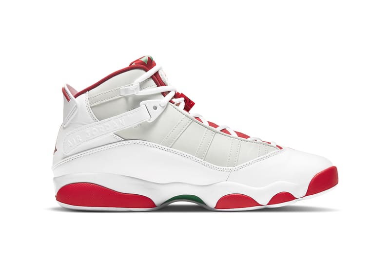 Red and white hot sale jordan 6 rings