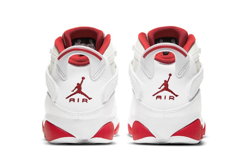 Jordan 6 rings on sale red and white