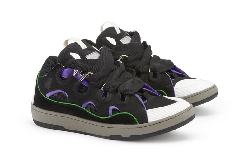 lanvin women's curb sneakers