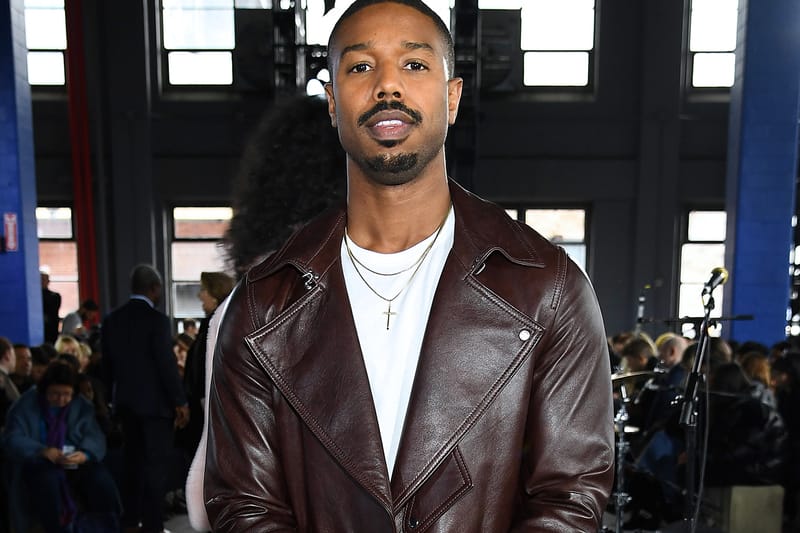 Michael b jordan outlet leather jacket