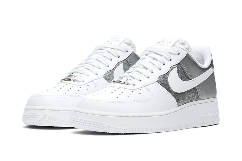 nike air force 1 with silver tick