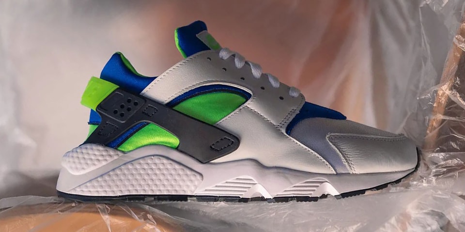 nike air huarache scream green 2021