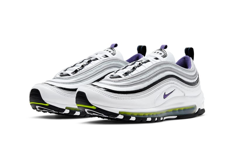 Air max 97 with grey outlet red purple  and  black