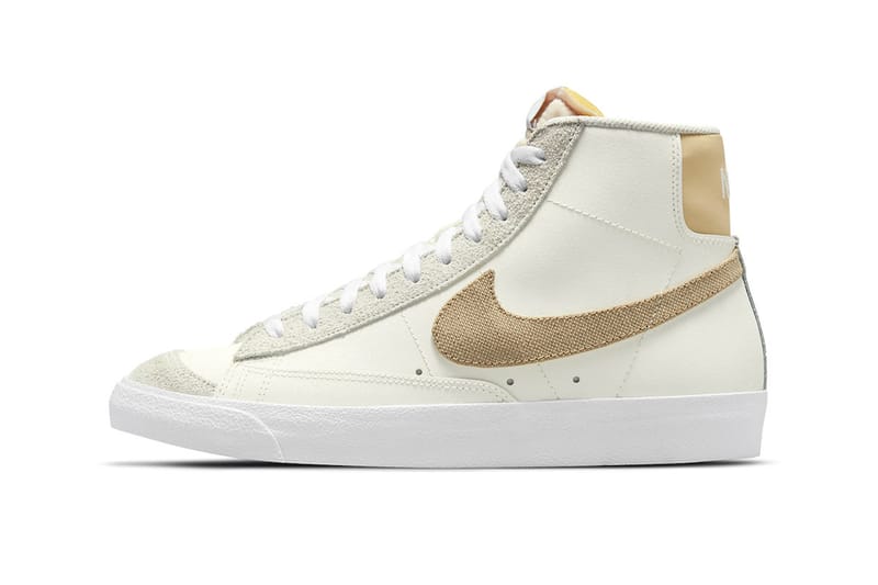 Nike blazer trainers outlet in white and yellow