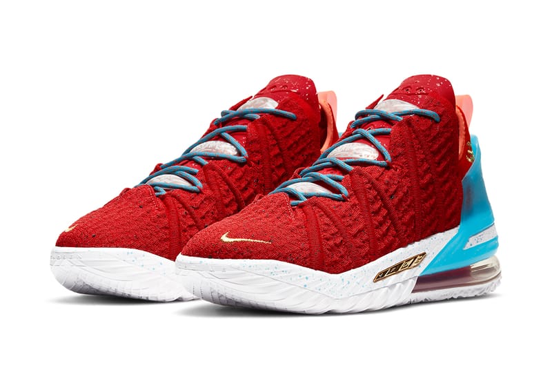 Red store lebron 18