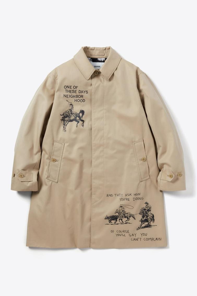 NEIGHBORHOOD ONE OF THESE DAYSバルマカーンコートS One Of These Days x NEIGHBORHOOD Collaboration | Hypebeast