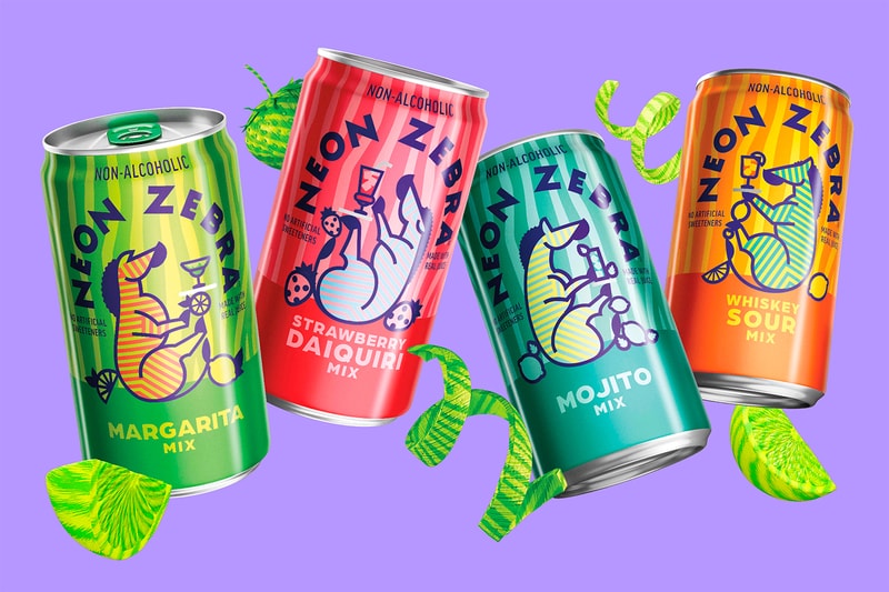 Pepsi Launching NonAlcoholic Cocktail Mixer Line, "Neon Zebra" Hypebeast