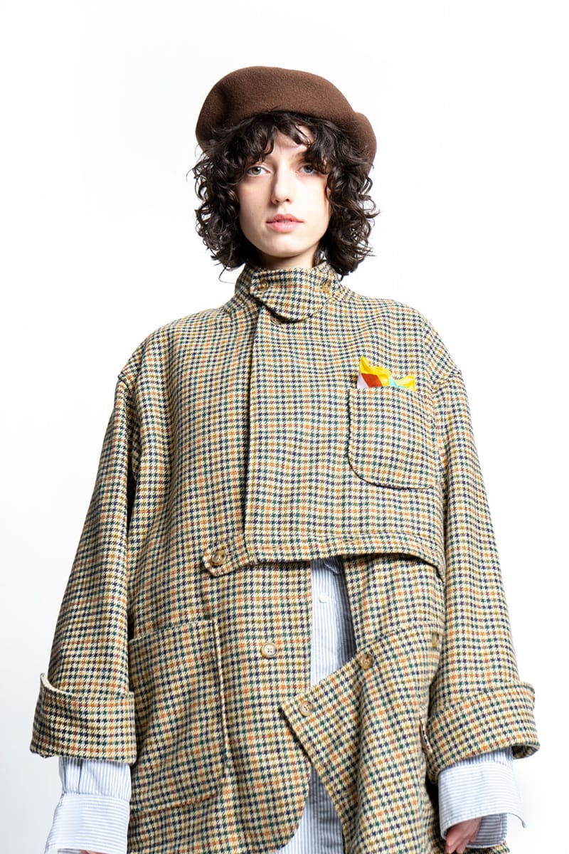 Vetements on sale gingham peacoat