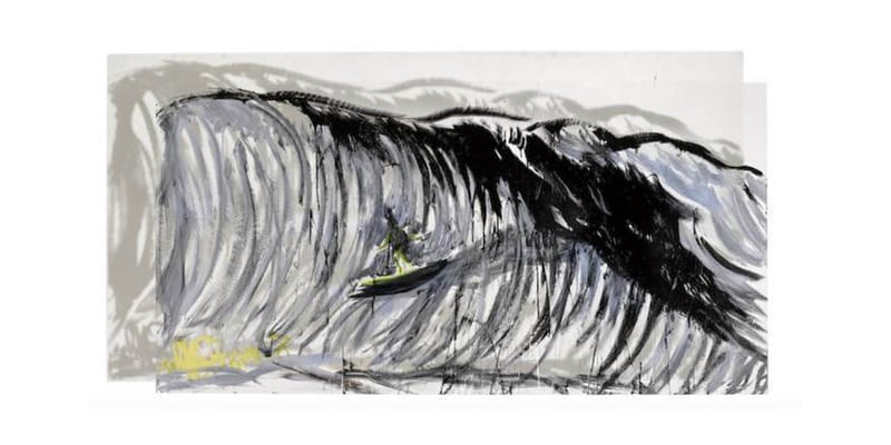 Double-Sided Raymond Pettibon Wave Painting Auction | Hypebeast