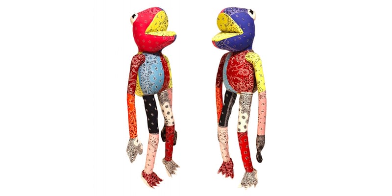 READYMADE Multi Bandana Frog Man Stuffed Animal | Hypebeast