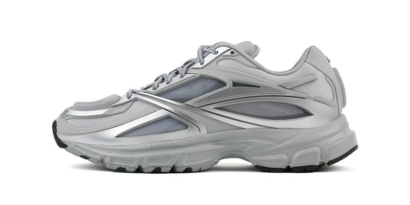 Silver reebok outlet shoes