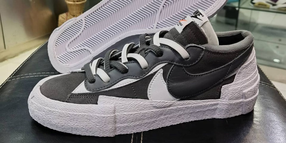 sacai x Nike Blazer Low Gray/White Photos & Info | HYPEBEAST