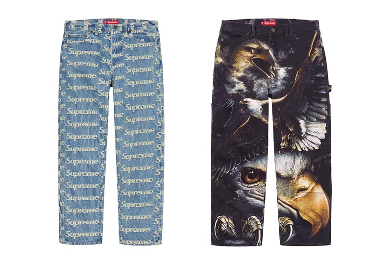 Supreme all over print pants on sale