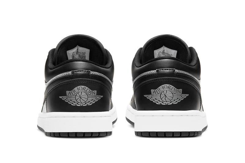 Silver and hot sale black jordans