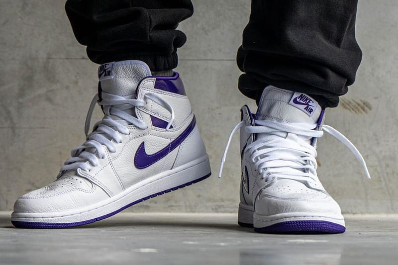 Air jordan discount 1 purple toe