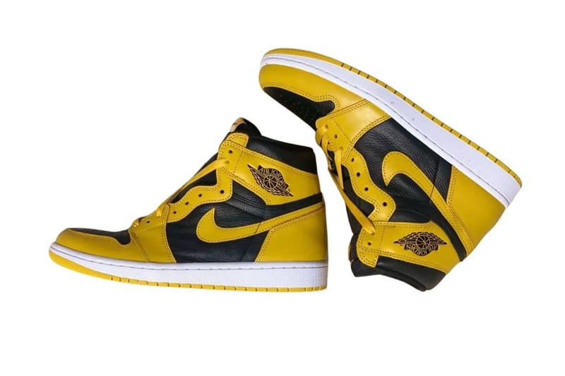 yellow and black nike air jordan