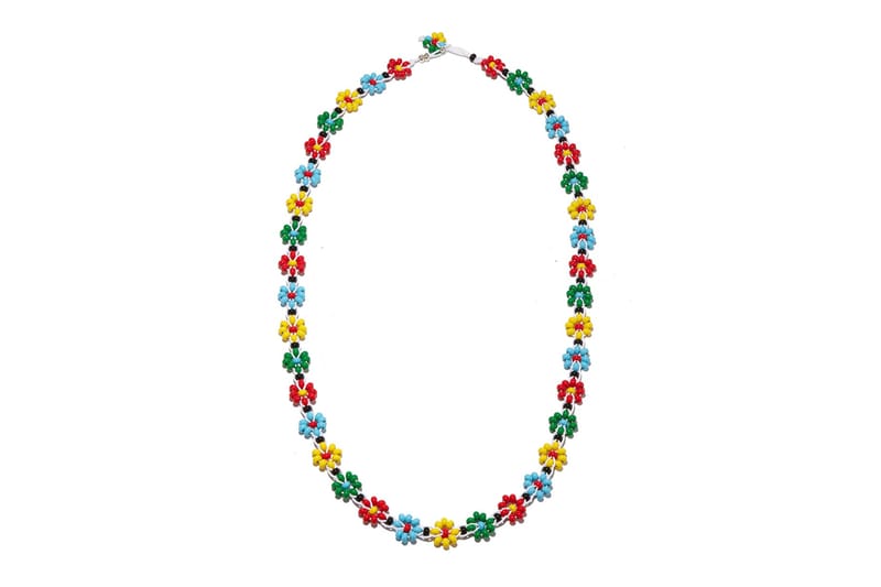 Bottega veneta store floral beaded necklace