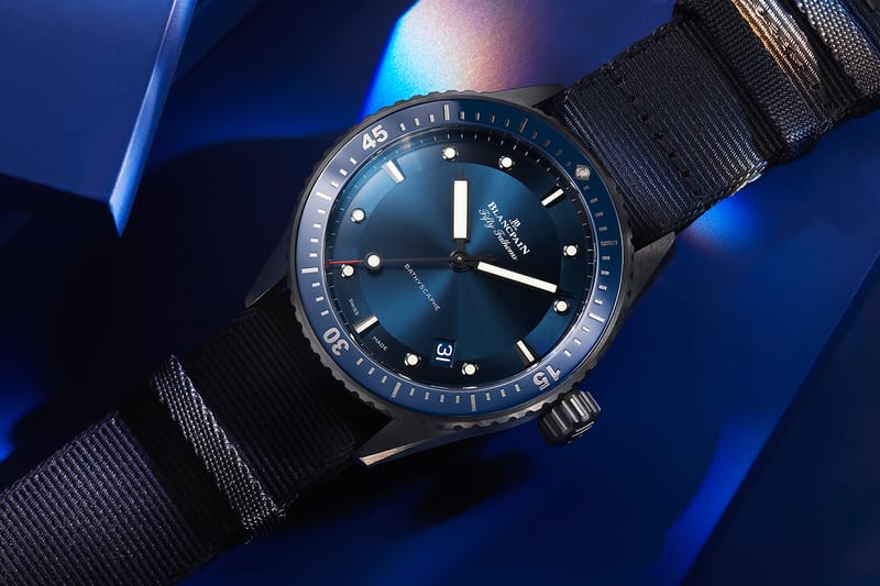 Blancpain fifty fathoms bathyscaphe sale blue