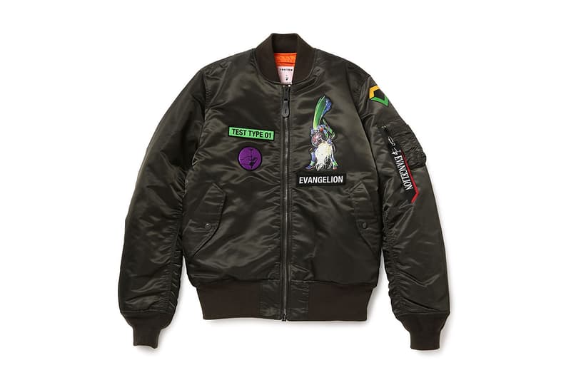 EVANGELION BASEBALL JACKET (BLACK×BLACK(EVA-01))(L BLACK