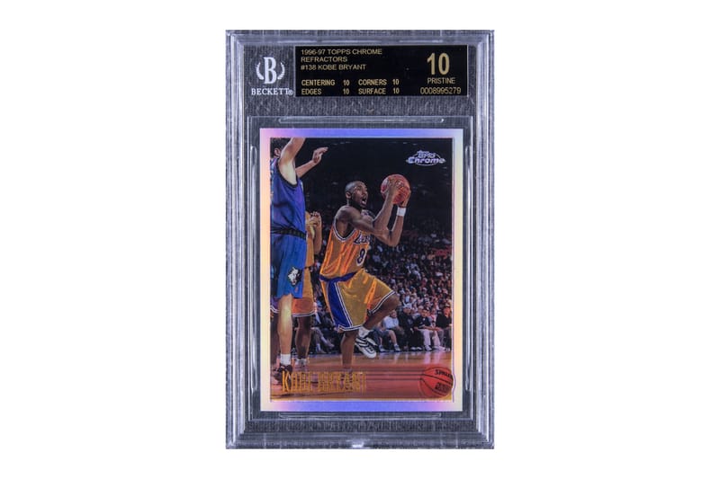 Kobe topps chrome rookie hot sale card