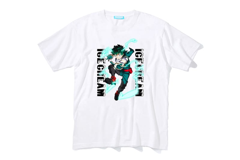 印象のデザイン ice cream × 僕のヒーローアカデミア デク T-shirts トップス - statcaremc.com