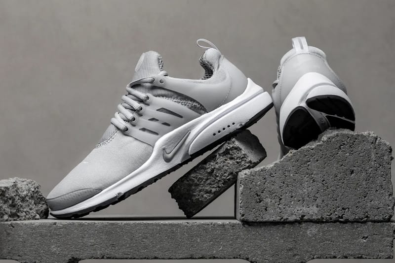 Nike presto cheap grey and white