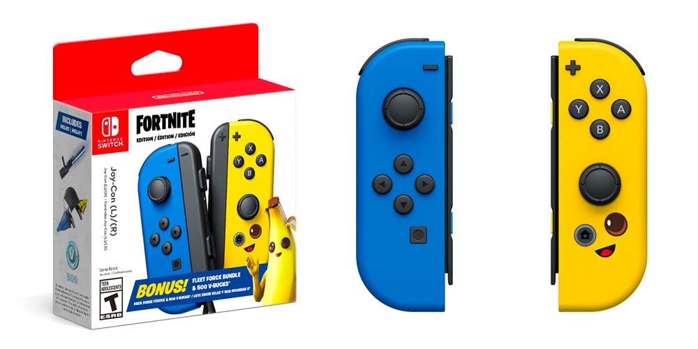 Nintendo Switch выпускает комплект Joy-Con Fleet Force Fortnite