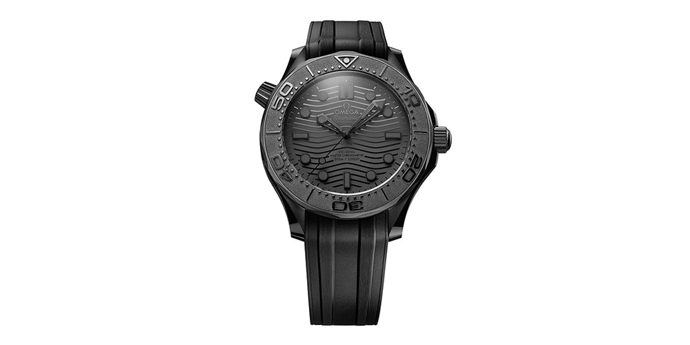 Omega Drops Covert Черные керамические кроссовки Seamaster Diver 300M Черный Черный