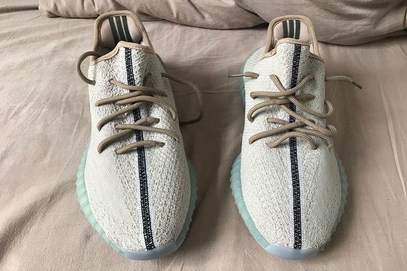 yeezy bone and blue