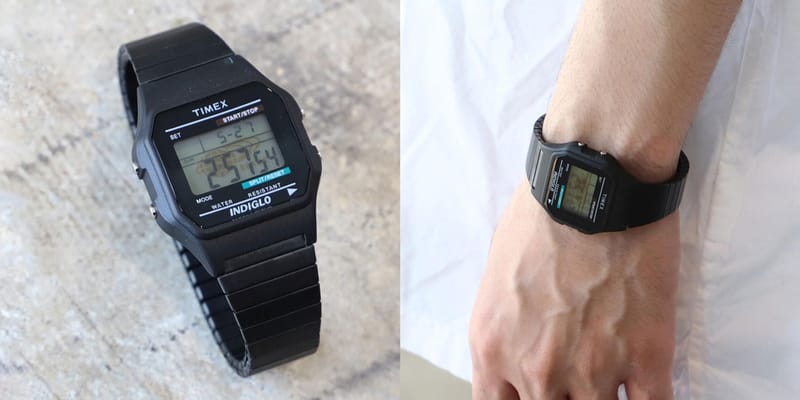 BEAMS x Timex Black Classic Digital Collab Watch | Hypebeast