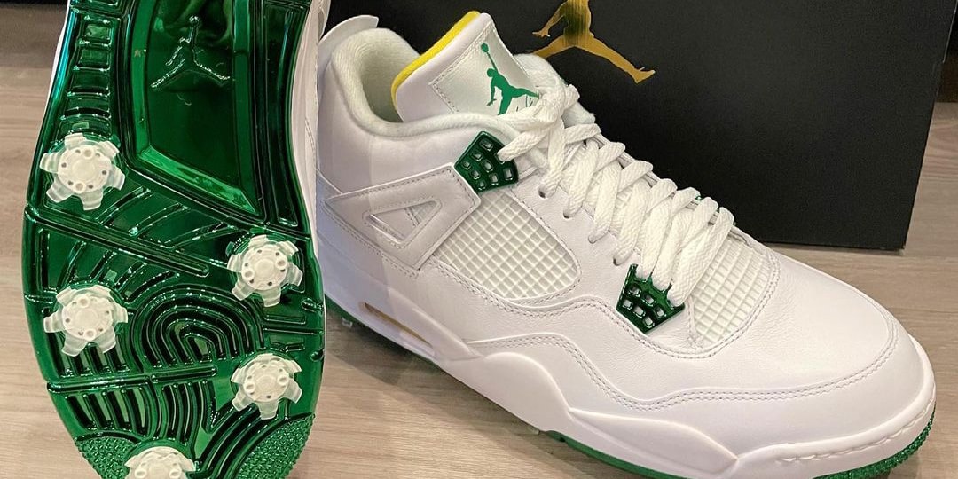 Бубба Уотсон представляет свои кроссовки Air Jordan 4 Golf PE для турнира Masters