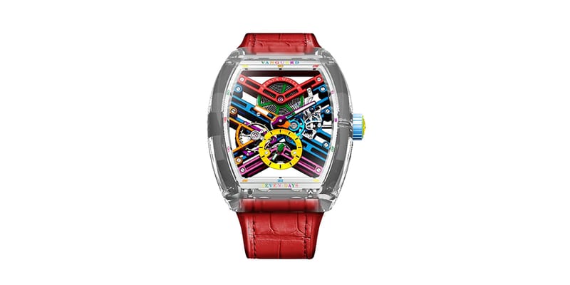 Franck Muller Vanguard Skeleton Sapphire Color Hypebeast