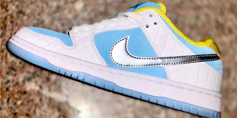 FTC Nike SB Dunk Low White Blue Yellow Release Info | Hypebeast