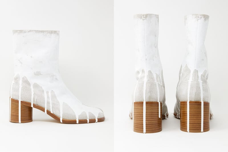 【Maison Margiela】Tabi Boots White Paint Maison Margiela - Tabi Boot in White Paint - S58WU0260-P4162