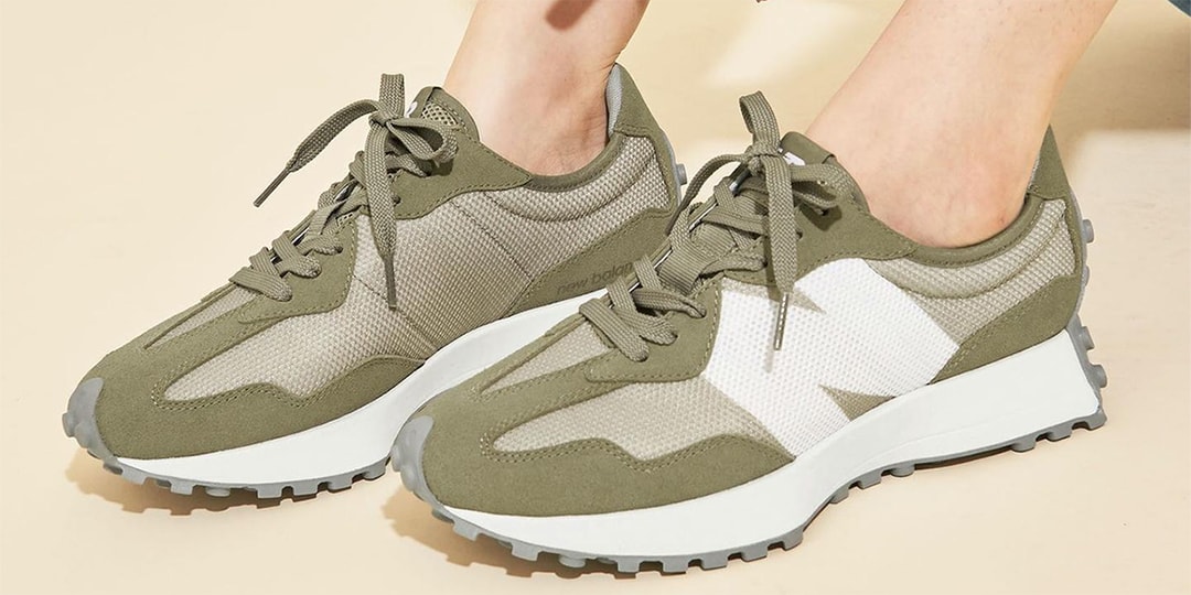 BEAUTY & YOUTH представляет сделанную на заказ модель New Balance 327 «Olive» в цветовой гамме