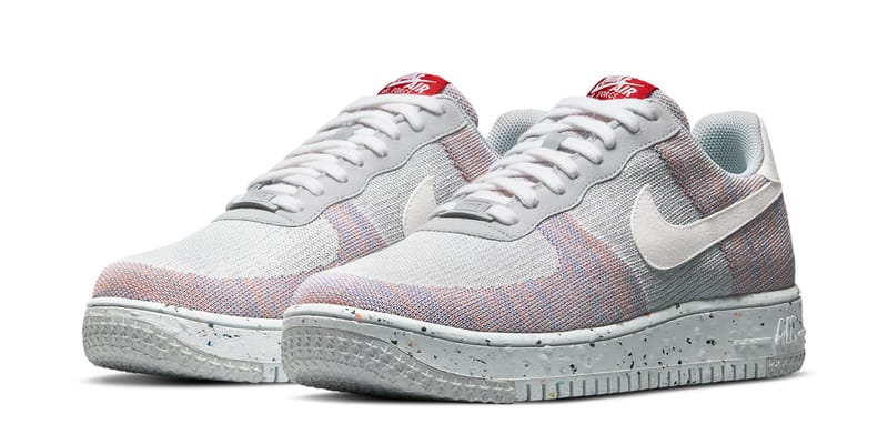 Nike air force flyknit clearance grey white