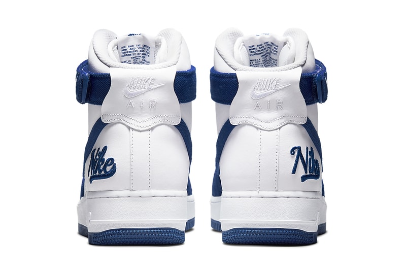 Nike Air Force 1 High EMB Dodgers DC8168-100 Release | Hypebeast