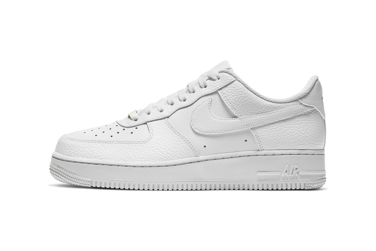 Nike Air Force 1 Low All White Pebbled Leather | HYPEBEAST