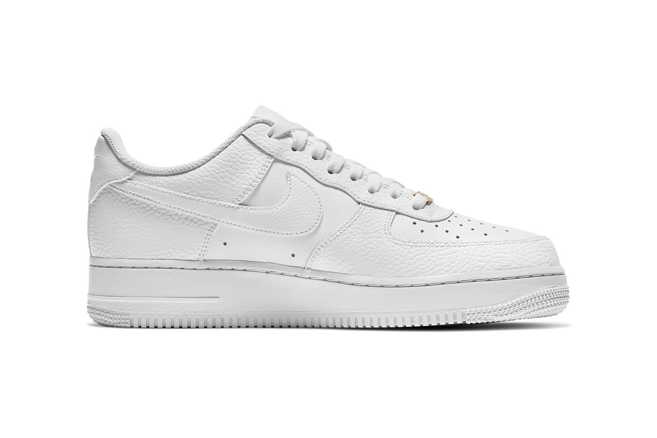 Nike Air Force 1 Low All White Pebbled Leather | HYPEBEAST